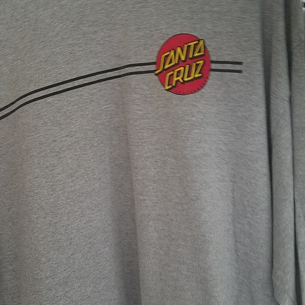 Santa cruz long sleeve gray used in great conditon
